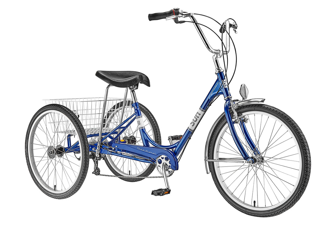 miami sun 3 wheel bicycle Bicycles Sun 24 Inch Wheels Three Speed Traditional Trike this trike balances stability and control Sun Bicycles Traditional Trike 24